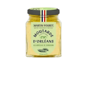 MOUTARDE D'ORLEANS AUX MORCEAUX DE CORNICHONS 200 GR