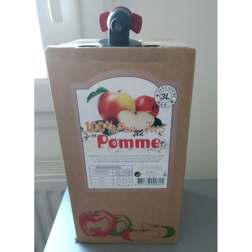 PUR JUS DE POMME DU VAL DE LOIRE BIB 3 L – Image 2