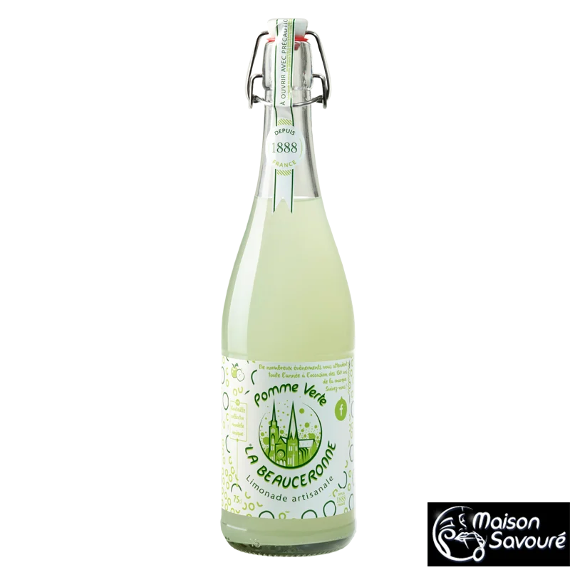 LIMONADE ARTISANALE POMME VERTE LA BEAUCERONNE 75 CL
