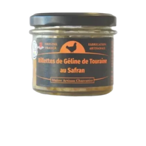 RILLETTES DE GELINE AU SAFRAN DE TOURAINE 80 GR