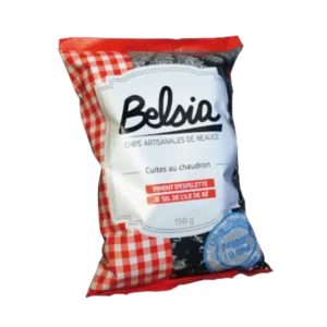 CHIPS BELSIA PIMENT D'ESPELETTE 150 GR