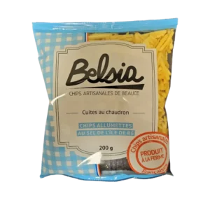 CHIPS BELSIA ALLUMETTES SEL DE L'ILE DE RE 200 GR