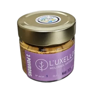 L'IUXELLOISE MOUTARDE 3 POIVRONS 100 GR